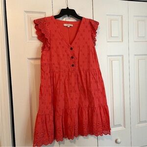 Red Ruffled Tiered Mini Sundress